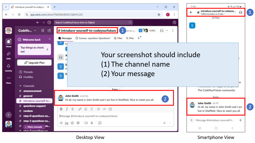Sample screenshot